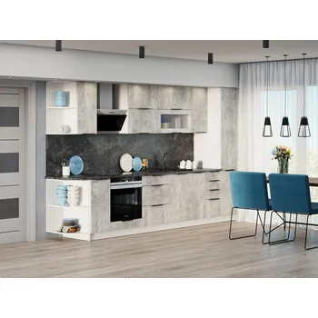 Kuchyňská linka VOMAKS Kuchyňská linka MAGENTA 340, beton + bílá