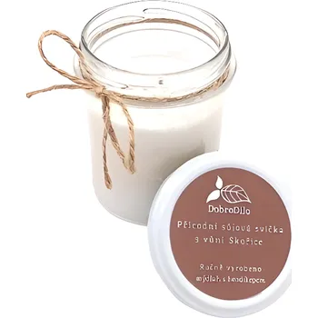 Svíčka DobroDílo Přírodní sójová svíčka Skořice