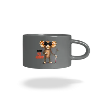 Bastard Nevidím, ale slyším hrnek makronka Grey Macaron