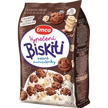 Emco Biskiti čokoládoví s lupínky 350g