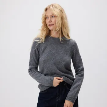 Dámský svetr Reserved - Vlněný svetr - středně šedá - 143GS-85M - 143GS-85M-XXL