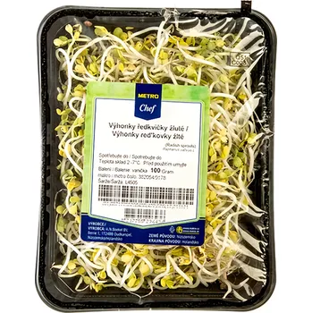 Klíčky ředkvičky žluté čerstvé 100g