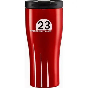 PORSCHE Thermo cup 917 Salzburg Termoska sytě červená 460 ml (Dvoustěnný termohrnek Porsche vyrobený z nerezové oceli)