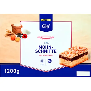 Metro Chef Řezy makové s drobenkou 1.2kg