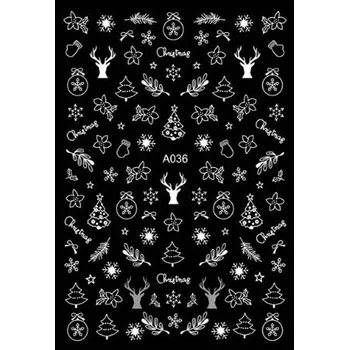 Samolepky na nehty - Vánoce A036