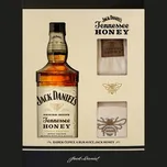 Jack Daniels Honey 0,7l 35% (dárkové balení zimní set čepice a rukavice)