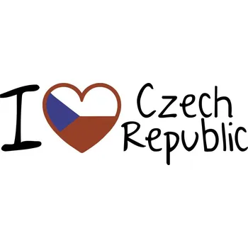 Příslušenství ke karavanu Samolepka Czech-Republic - srdíčko
