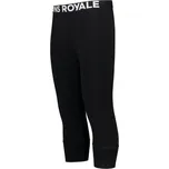 termo kalhoty MONS ROYALE Merino Cascade Merino Flex 200 3/4 Legging BLACK velikost oblečení M