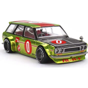 autíčko Datsun KAIDO 510 Wagon OG FLO 1969 1:64 - MiniGT / Kaido Works Datsun 510 - kovový model auta 1/64