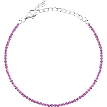 Náramek La Petite Story Stříbrný tenisový náramek s růžovými zirkony Silver LPS05AWV65 + 2 měsíce na vrácení zboží