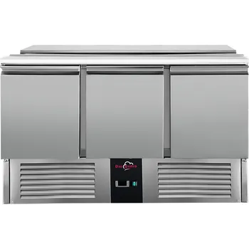 Lednice DASgastro Saladeta (GN) - se 3 dvířky 1,37 x 0,7