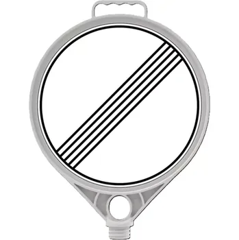 Dopravní značka Plastová (PPC) dopravní výstražná značka "Konec všech zákazů" FLOMA - 28 x 28 cm