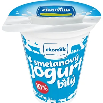 Ekomilk Jogurt bílý smetanový 150g