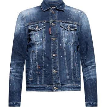 Pánská větrovka DSQUARED2 Dan Blue džínová bunda M Modrá