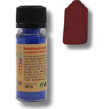 Výtvarná barva ARTEMISS Smaltovací pudr Vyberte velikost: 10g, Vyberte odstín: 24 hnědá