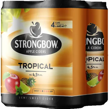 Cider Strongbow Tropical (4,5%) 4x440ml 1.76l