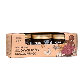 Kosmetická sada Pure Harmony Dárková sada sojových svíček Kouzlo Vánoc