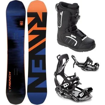 Snowboarding Raven Trench Carbon snowboard + Raven Fastec FT360 black vázání + Raven Target ATOP obuv 151 cm + XL (EU 43-46) + DÁREK + Doprava ZDARMA
