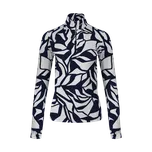 Funkční triko KJUS Motion Print Half-Zip W - KJUS Navy/White 42