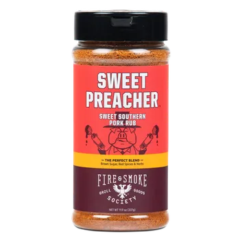 Koření BBQ koření Fire & Smoke Sweet Preacher, 337 g