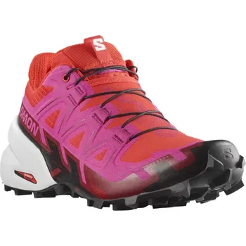 Dámská běžecká obuv Salomon Speedcross 6 W L41743300 - fiery red/very berry/white 36 2/3