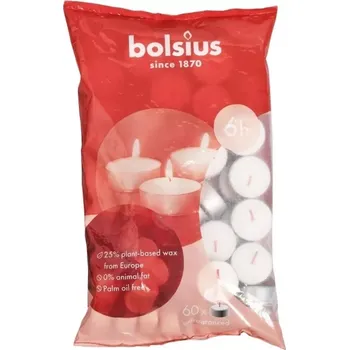 Svíčka Čajová svíčka Bolsius 60 ks 6 hod (16x38 mm)