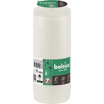 Svíčka Hřbitovní svíčka náplň olejová bílá 140 hod (výška 178 mm, šířka 67 mm)
