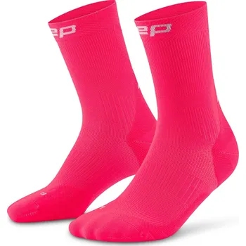 Běžecké oblečení CEP pánské běžecké kompresní vysoké ponožky 5.0 - pink Velikost: IV (Vel. chodidla 42-45)