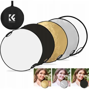 Kf Fotografický reflektor s rukojetí 5v1 kulatý 80cm DIFUZÉR Venkovní studio K&F / KF18.0005