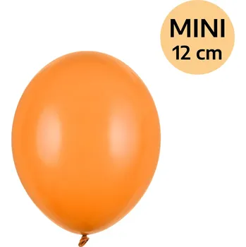Balónek PartyDeco Balonek latex oranžový pastelový DEKORAČNÍ 12 cm, 1 ks