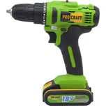 Procraft PA18C aku šroubovák 18V 2x1,5Ah