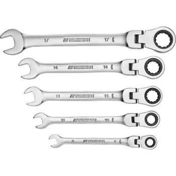 Bit Parkside Sada klíčů s kloubovou ráčnou, 5dílná