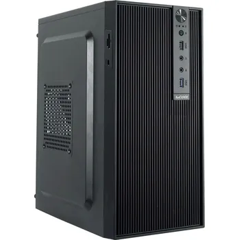 PC skříň 1stCOOL skříň STEP 6, micro tower, AU, USB 3.0, bez zdroje, černá