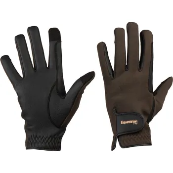 Jezdecké rukavice Zimní jezdecké rukavice Horka - Dark Chocolate Barva: Dark Chocolate, Velikost: 6