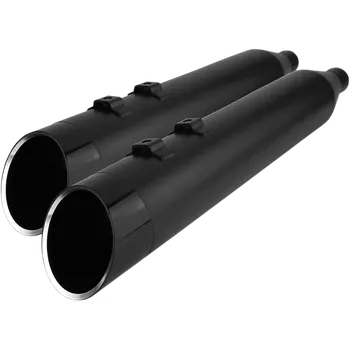 Výfuk pro motocykl Koncovky výfuku KHROME WERKS 4,5" HP PLUS SLIP-ON MUFFLERS pro HARLEY DAVIDSON FLHT/ FLHTK/ FLHX/ FLHR/ FLTRX/ FLTRU/ FLTRK rok 2017-2024 viz popis, barva černá/černé edge billet zakončení
