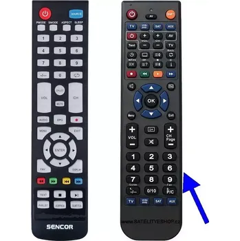 Sencor SLE3229TCS dálkový ovladač náhradní