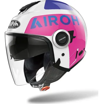 Helma na motorku přilba HELIOS Up, AIROH (lesklá růžová) 2023 Velikost: XL