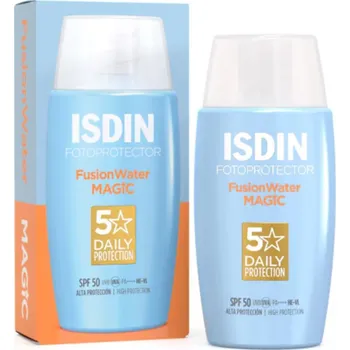 Pleťový krém Ochranný krém na obličej Isdin Fusion Water Magic, SPF 50, 50 ml