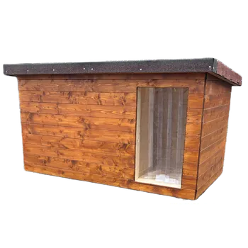 Bouda pro psa Psí bouda pro středně velká plemena Zateplená psí bouda Charlie + Ochraný nátěr proti škudcům: Žádný /Bez nátěru, Směr palubek z pohledu: Vodorovný, Na jaké straně chcete vchod z pohledu ?: Na pravé