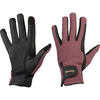 Jezdecké rukavice Zimní jezdecké rukavice Horka - Deep Ruby Barva: růžová, Velikost: XL