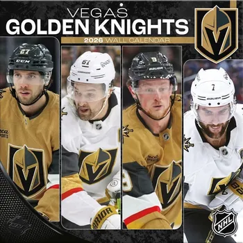 Kalendář JF Turner Kalendář Vegas Golden Knights NHL 2026 Wall Calendar