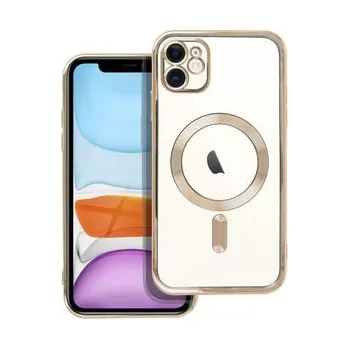 Pouzdro na mobilní telefon Kryt ELECTRO MAG COVER kompatibilní s MagSafe pro IPHONE 11 zlatý - OEM + zdarma možnost vyzkoušet a vrátit zboží do 30 dní