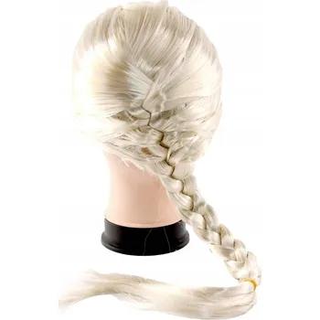 Karnevalová paruka FunCo Elsa Frozen paruka s copánkem 60 cm