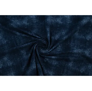 Teplákovina modrá metráž