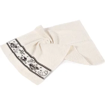 Utěrka Dreamy Linens Kuchyňská utěrka, smetanová Coffee Dreamy Linens