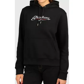 Dámská mikina Černá mikina Guess, XL (Dámská originální mikina s kapucí Guess)