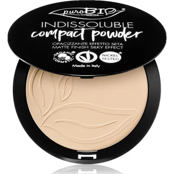 Pudr puroBIO Cosmetics Indissouble kompaktní pudr s matným efektem odstín T01 9 g