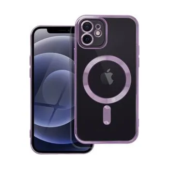Pouzdro na mobilní telefon Kryt ELECTRO MAG COVER kompatibilní s MagSafe pro IPHONE 12 fialový - OEM + zdarma možnost vyzkoušet a vrátit zboží do 30 dní