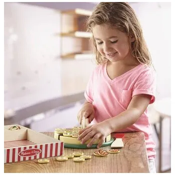 Dětská kuchyňka Drewniana pizza w pudełku Pizza Party Melissa & Doug