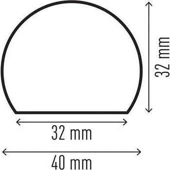 Stavební profil Ochranný povrchový profil "S32R", žlutá-černá, samolepicí, 5 ks/balení, DURABLE 1109130